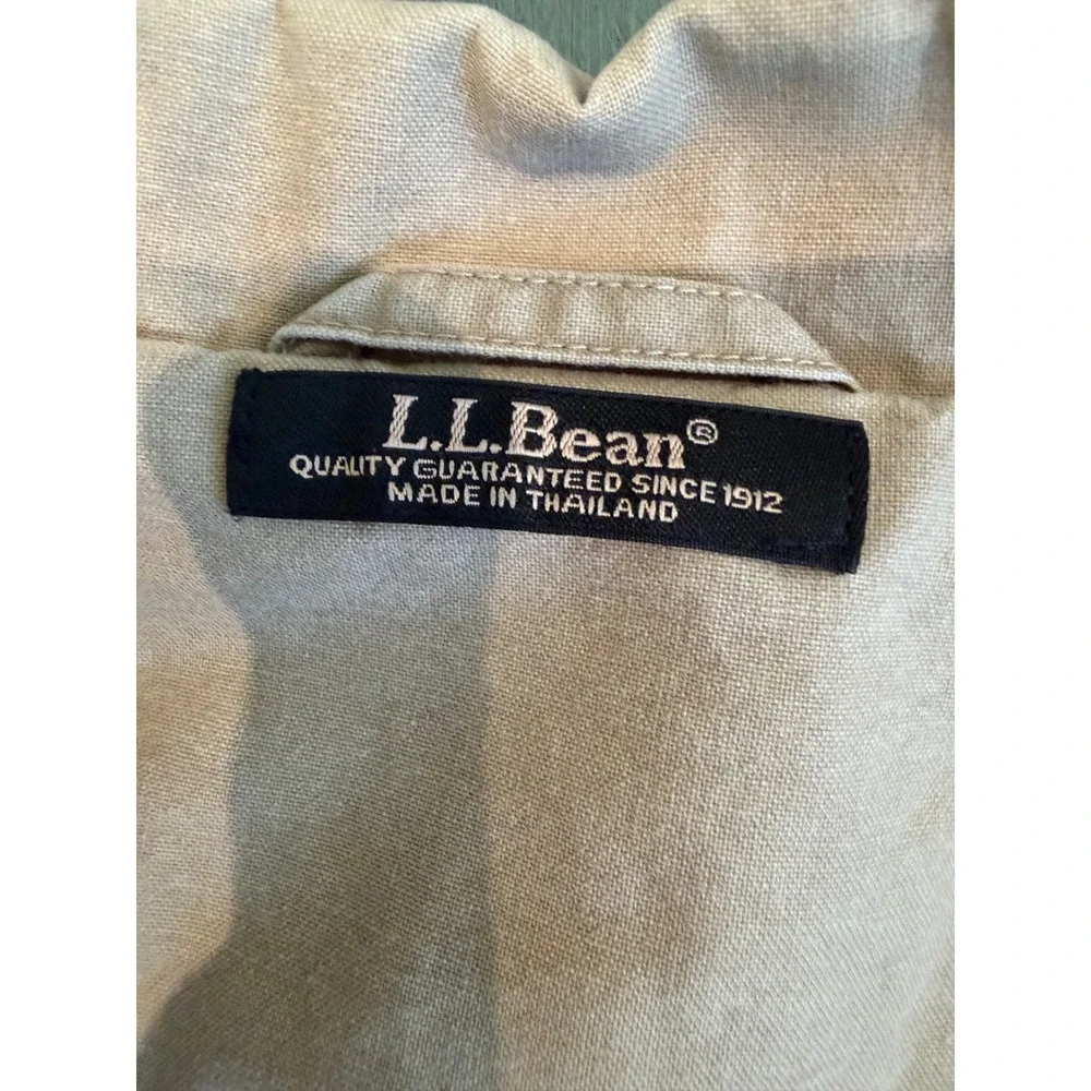 L.L. Bean Men's 52 Reg Khaki Cotton Canvas Chore Coat Workwear Jacket 0KU59
